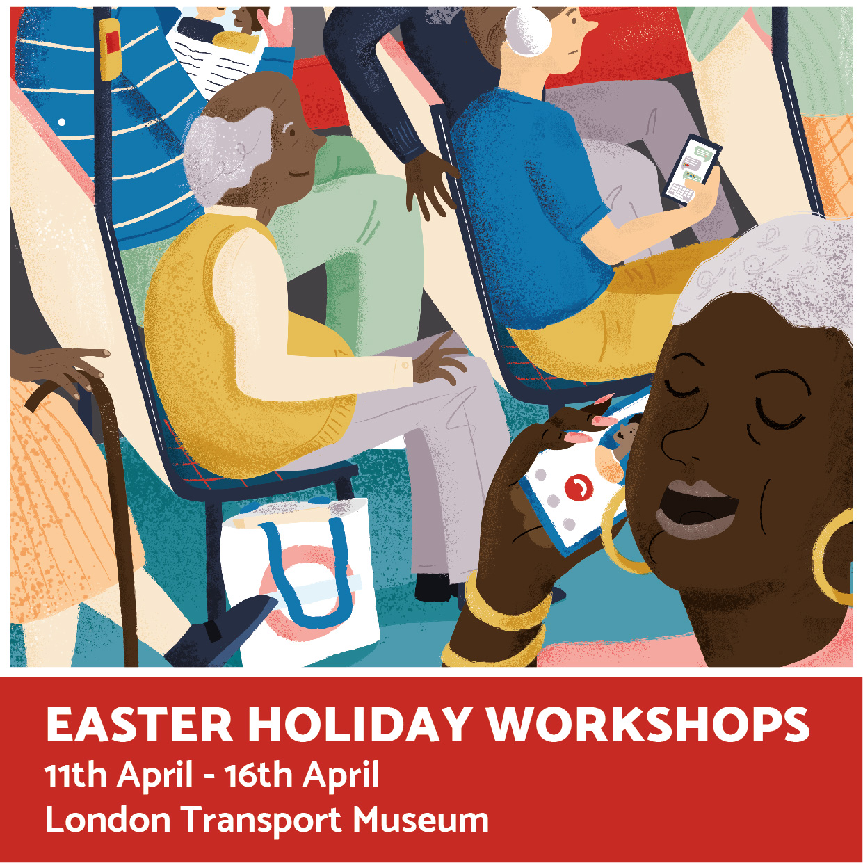 Illustration workshops run by Elly Jahnz at the London Transport Museum
