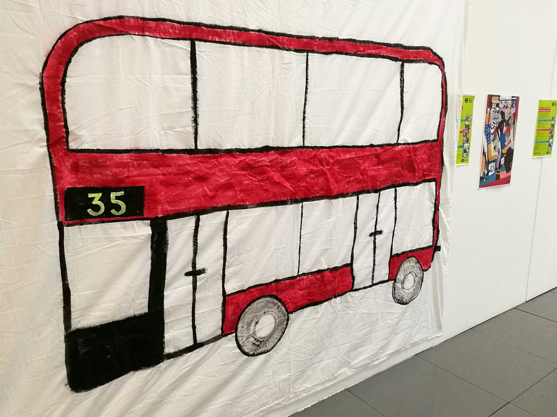 My giant bus for illustration workshops
