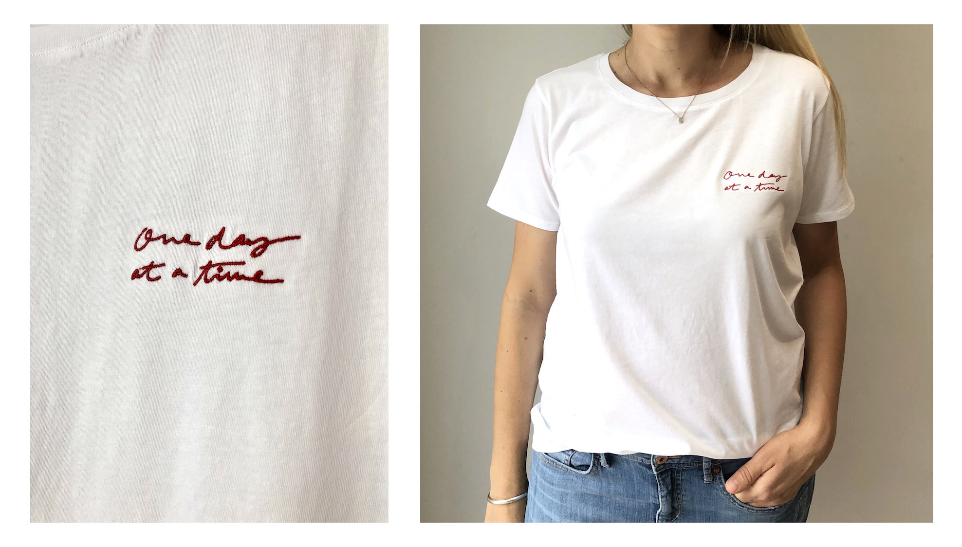 One Day at a time tee for Ivy x Little Village by Elly Jahnz