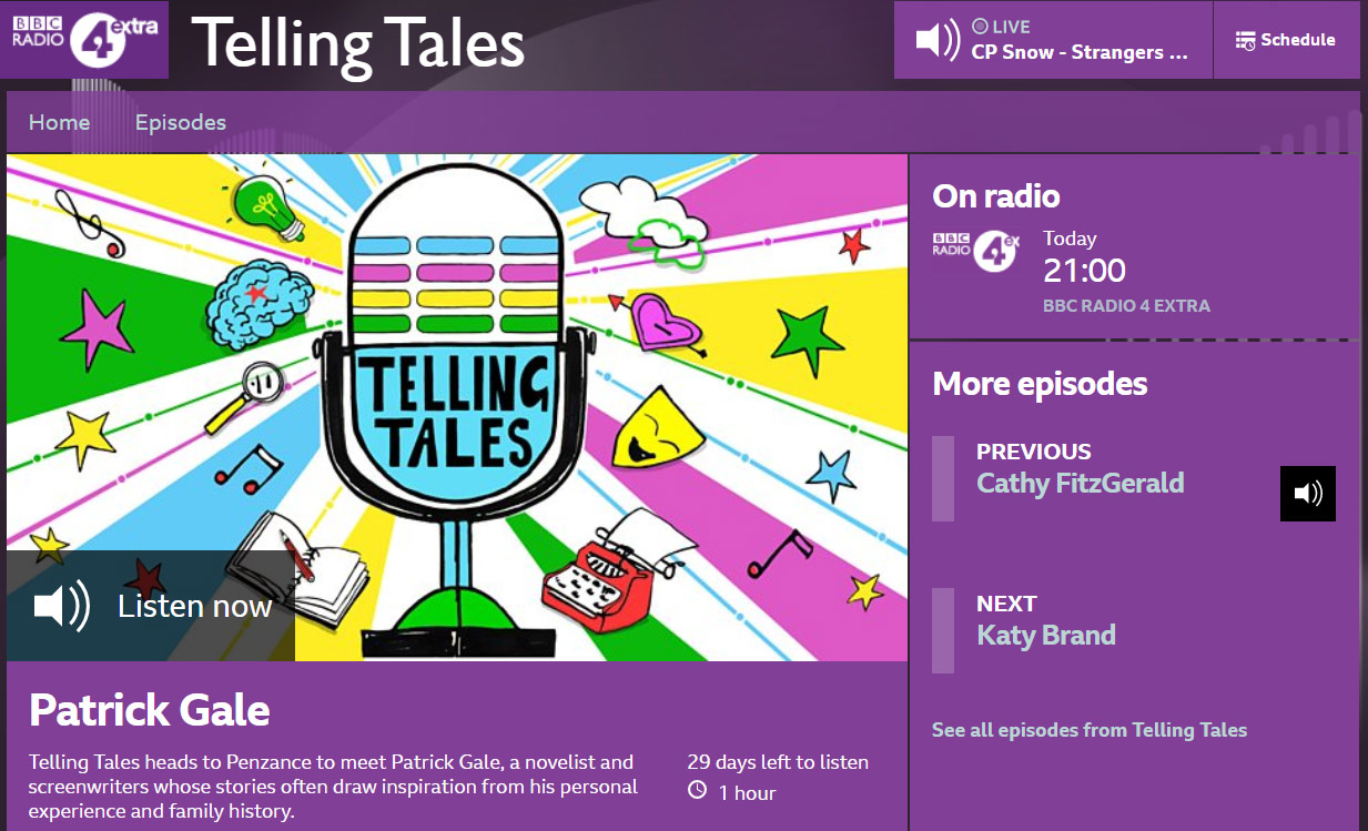 Elly Jahnz is on Telling Tales on BBC Radio 4 Extra