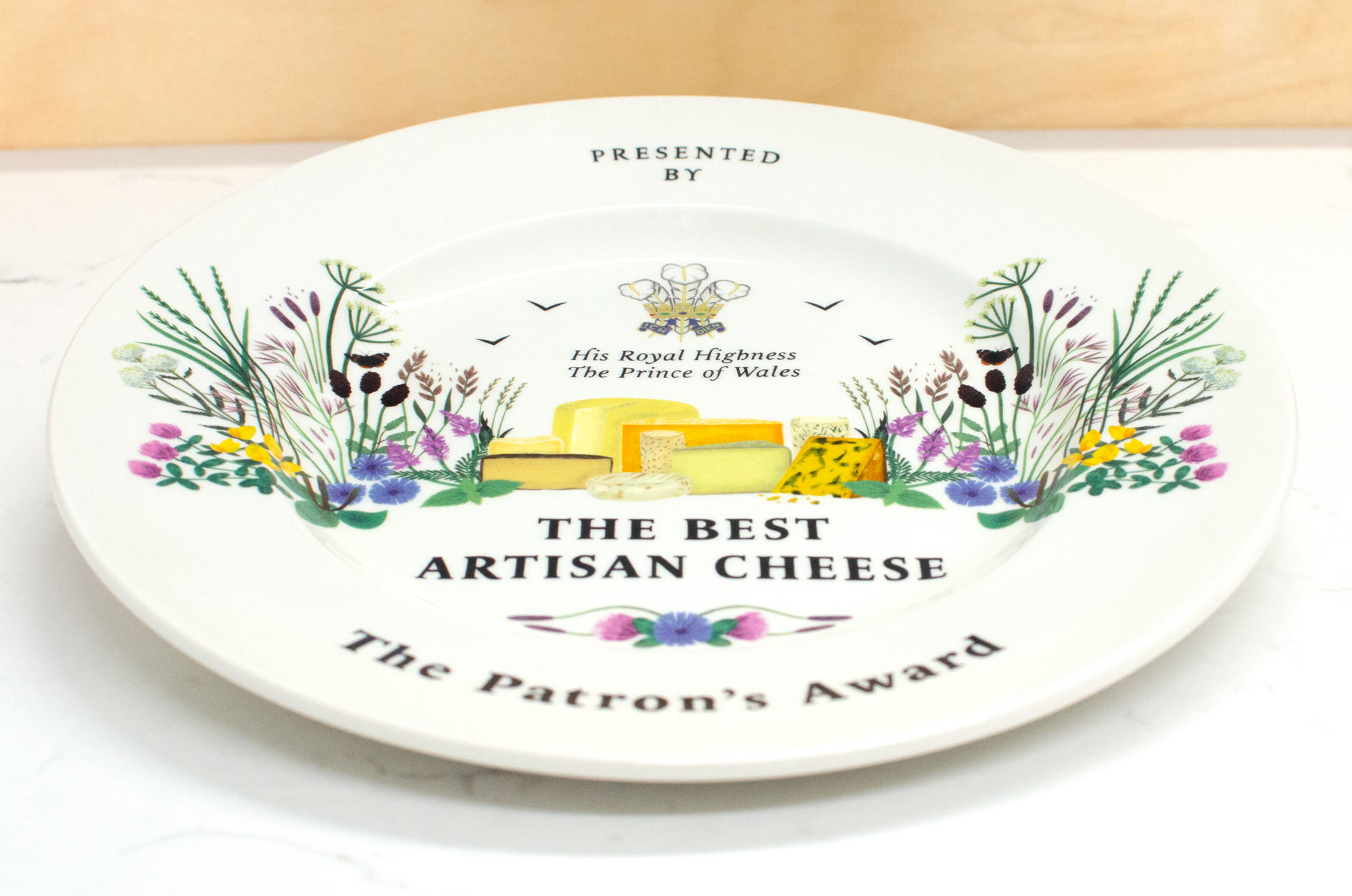 Final artwork for the Artisan Cheese Award Plate by Elly Jahnz
