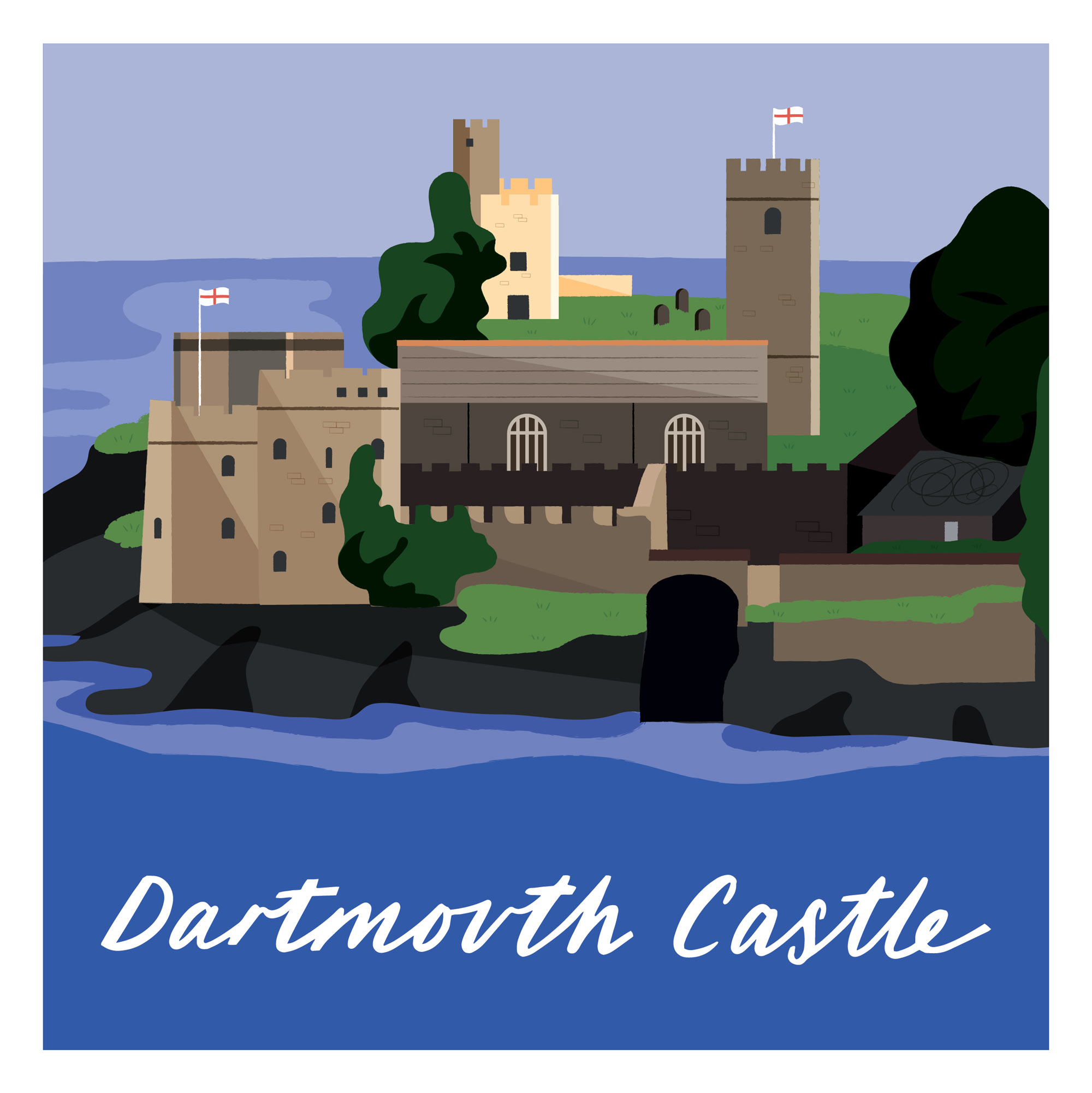 Dartmouth Castle by Elly Jahnz