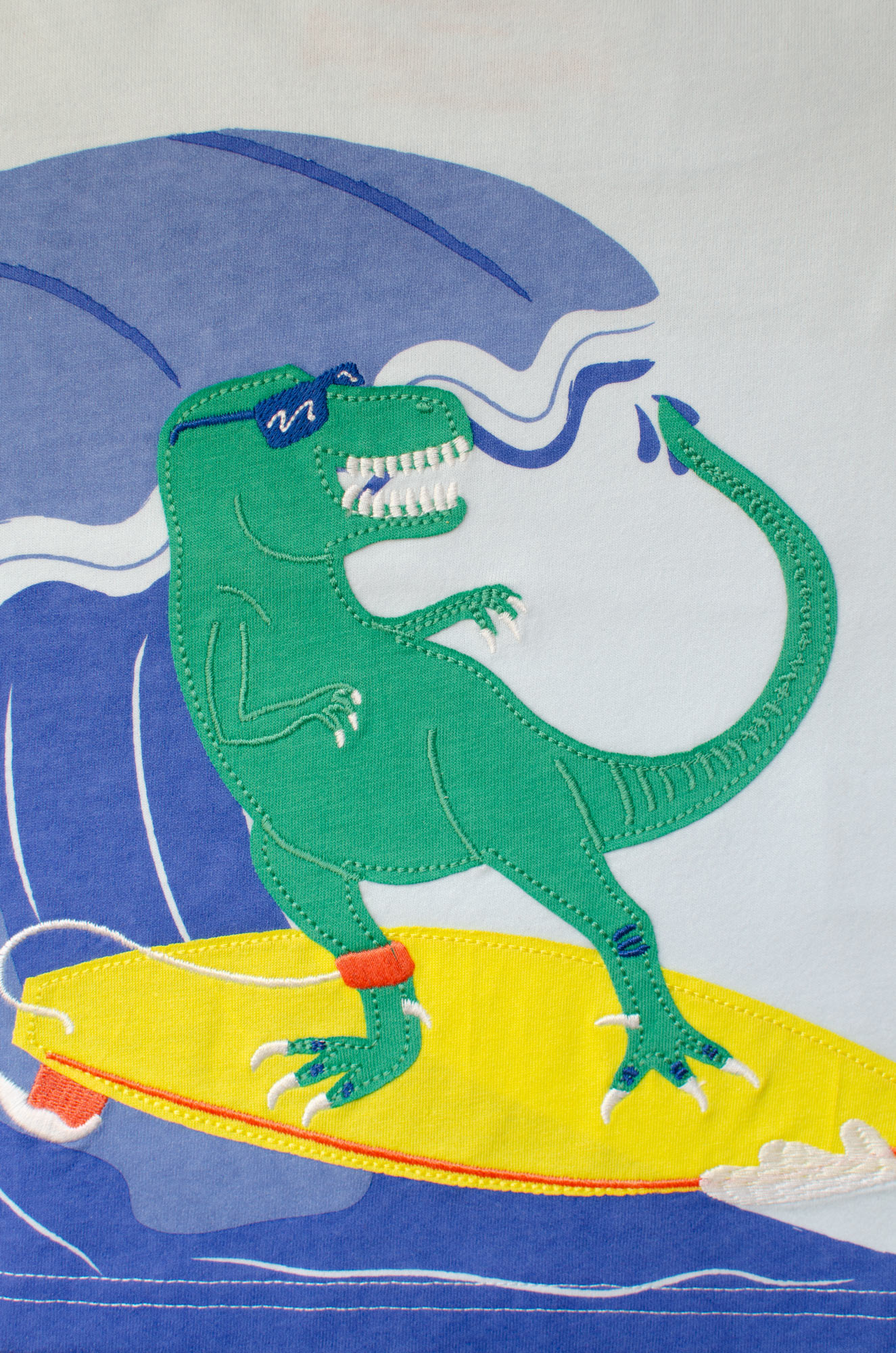 Surfing Dinosaur Print by Elly Jahnz for Joules